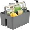 image:imagemDesign Shower Caddy Storage  Plastic Organizer  Light PinkRose GoldCharcoalSatin