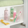 image:imagemDesign Plastic Divided Shower Organizer Basket Caddy Tote with Handle  Storage for Bathroom or Dorm  Holds Hand Soap Shampoo Sponges Scrubs and Body Wash  Lumiere Collection  Clear