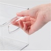 image:imagemDesign Plastic Storage Organizer Wide Container Bin with Handles for Bathroom Home Organization  Holds Vitamins Supplements Makeup Styling Tools  Ligne Collection  Clear