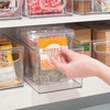 image:imagemDesign Plastic Stackable Kitchen Organizer  Storage Bin with Handles for Refrigerator Freezer Cabinet and Pantry Shelves Organization  Food Container  Clear16 x 6 x 5