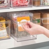 image:imagemDesign Plastic Stackable Kitchen Organizer  Storage Bin with Handles for Refrigerator Freezer Cabinet and Pantry Shelves Organization  Food Container  Clear16 x 6 x 5