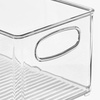 image:imagemDesign Plastic Storage Organizer Wide Container Bin with Handles for Bathroom Home Organization  Holds Vitamins Supplements Makeup Styling Tools  Ligne Collection  2 Pack  Clear