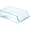 image:imagemDesign Wide Plastic Kitchen Water Bottle Storage Organizer Tray Rack  Holder and Dispenser for Refrigerators Freezers Cabinets Pantry Garage  Sea BlueSea Blue