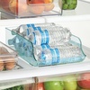 image:imagemDesign Wide Plastic Kitchen Water Bottle Storage Organizer Tray Rack  Holder and Dispenser for Refrigerators Freezers Cabinets Pantry Garage  Sea BlueSea Blue