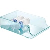 image:imagemDesign Wide Plastic Kitchen Water Bottle Storage Organizer Tray Rack  Holder and Dispenser for Refrigerators Freezers Cabinets Pantry Garage  Sea BlueSea Blue