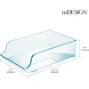 image:imagemDesign Wide Plastic Kitchen Water Bottle Storage Organizer Tray Rack  Holder and Dispenser for Refrigerators Freezers Cabinets Pantry Garage  Sea BlueSea Blue